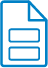 Icon depicting step-by-step instructions