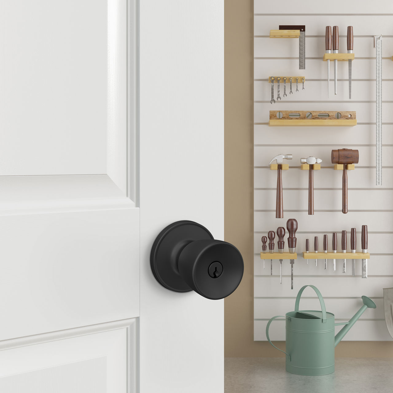 Schlage Home Essentials Banyan Keyed Entry Door Knob