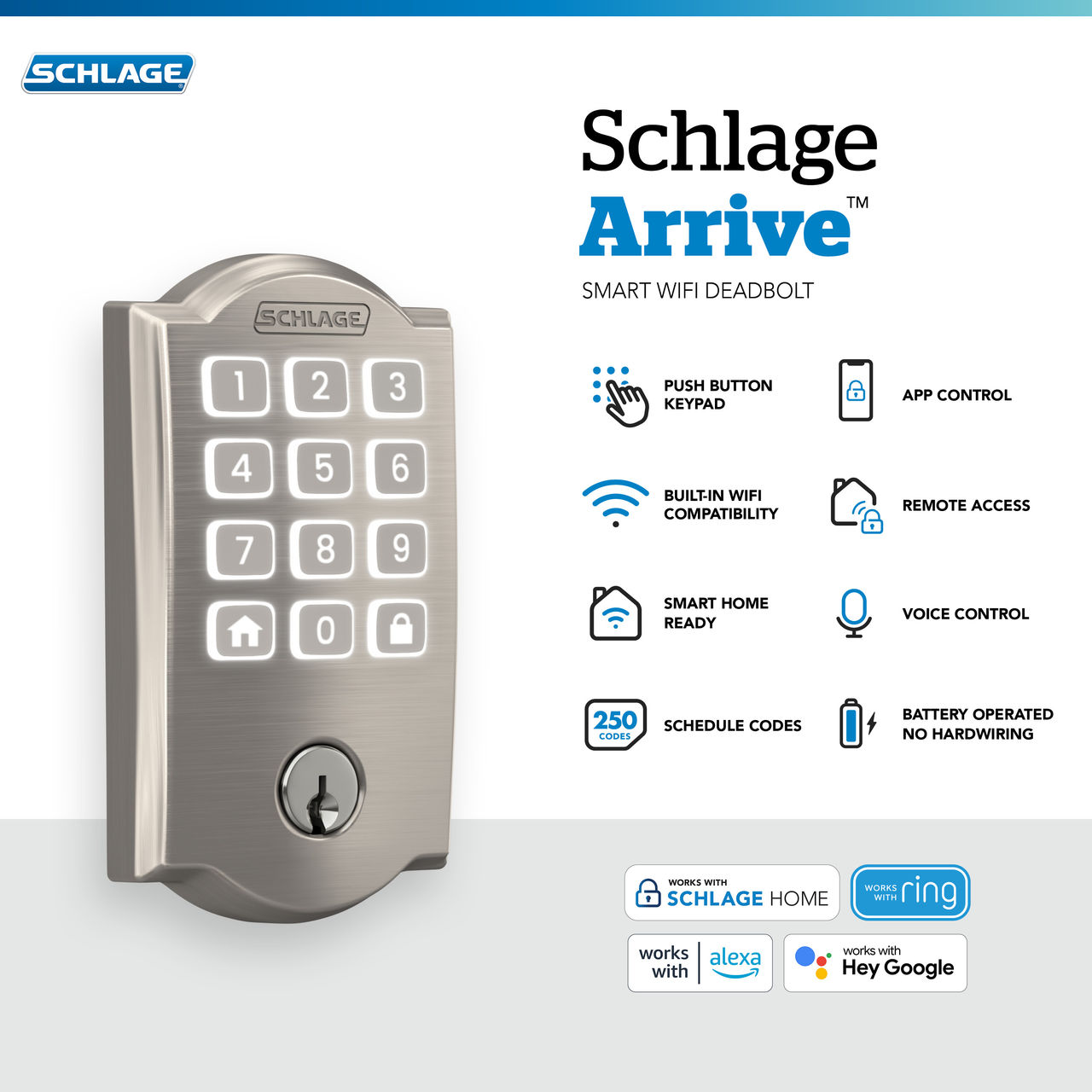 Schlage Arrive™ Smart WiFi Deadbolt