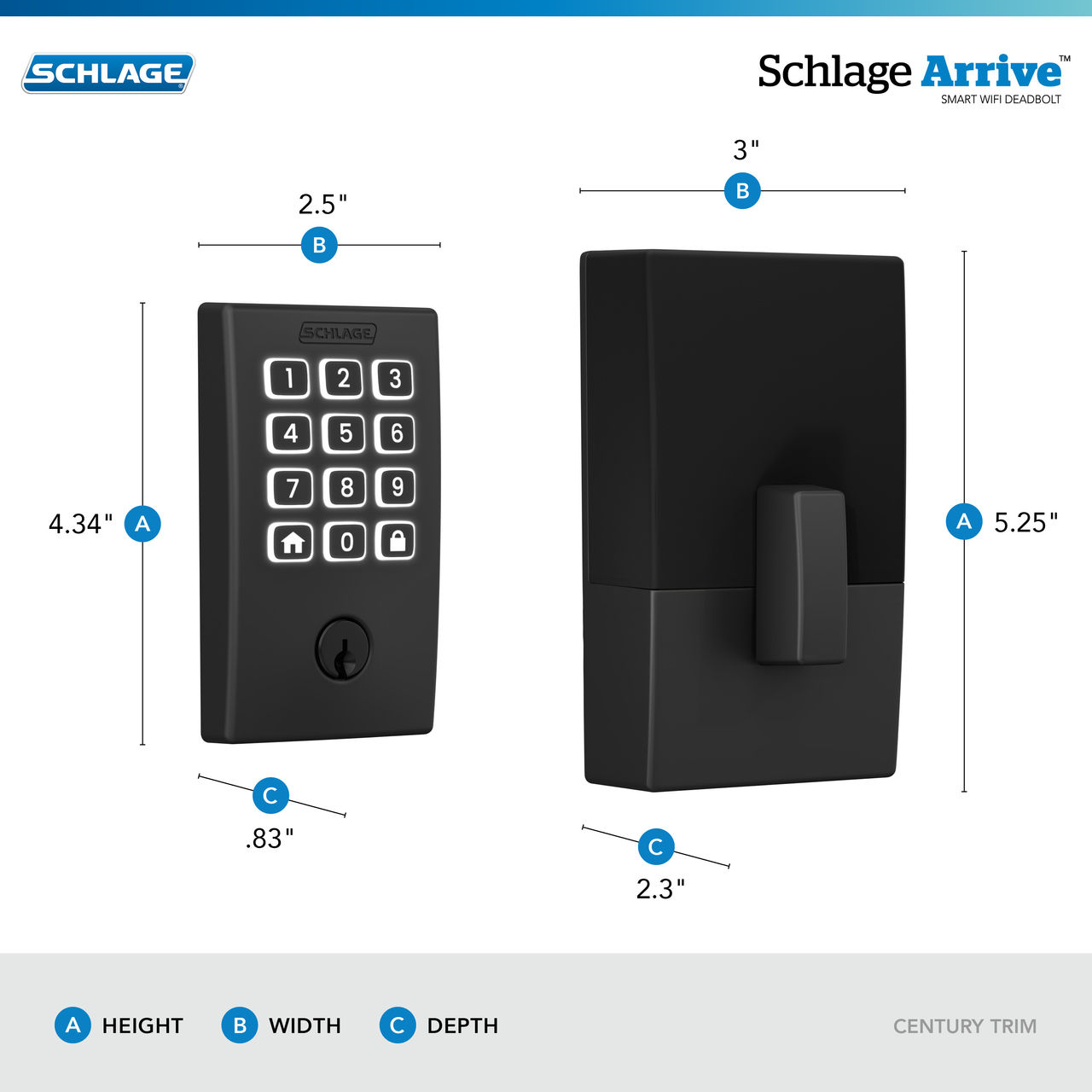 Schlage Arrive™ Smart WiFi Deadbolt