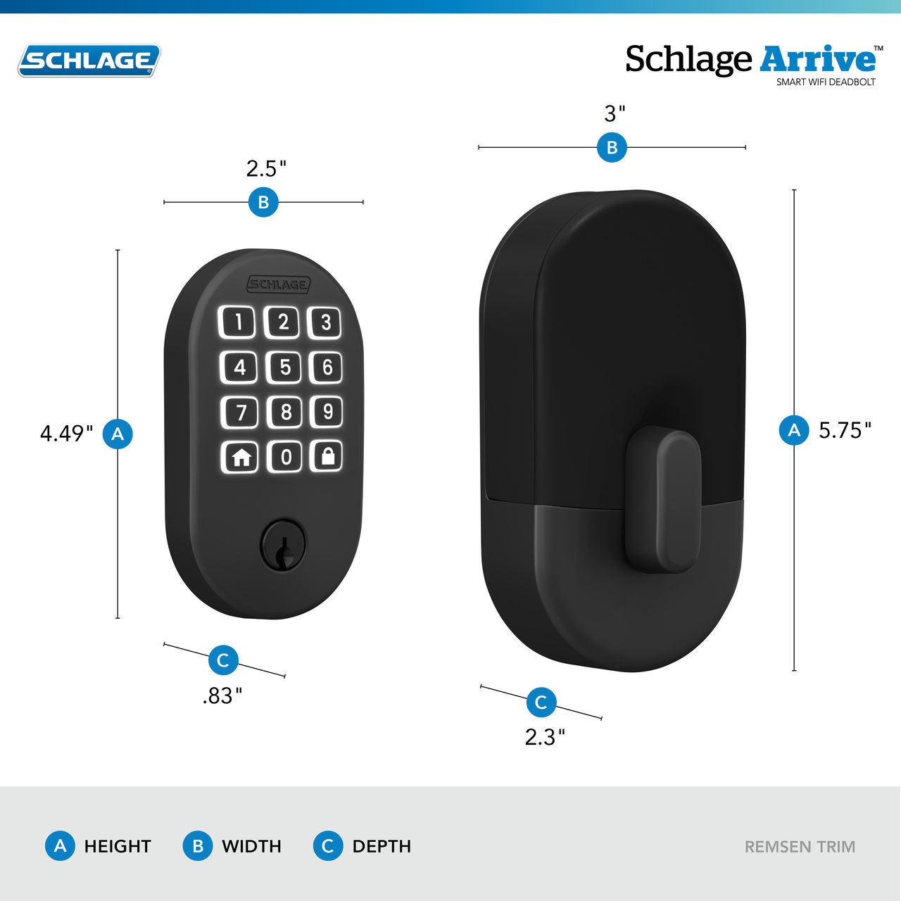 Schlage Arrive™ Smart WiFi Deadbolt