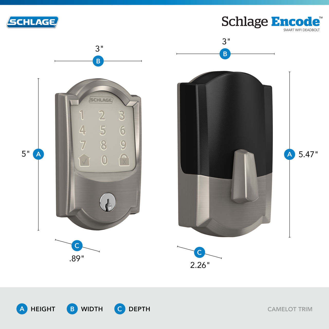 Schlage Encode™ Smart WiFi Deadbolt