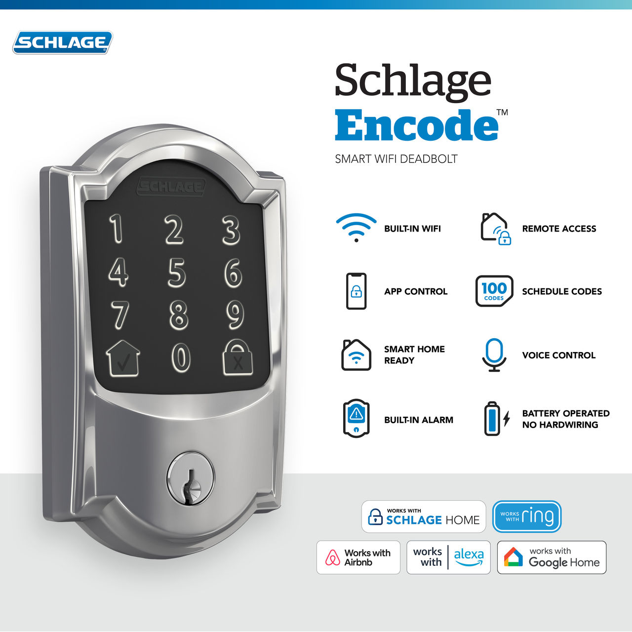 Schlage Encode™ Smart WiFi Deadbolt