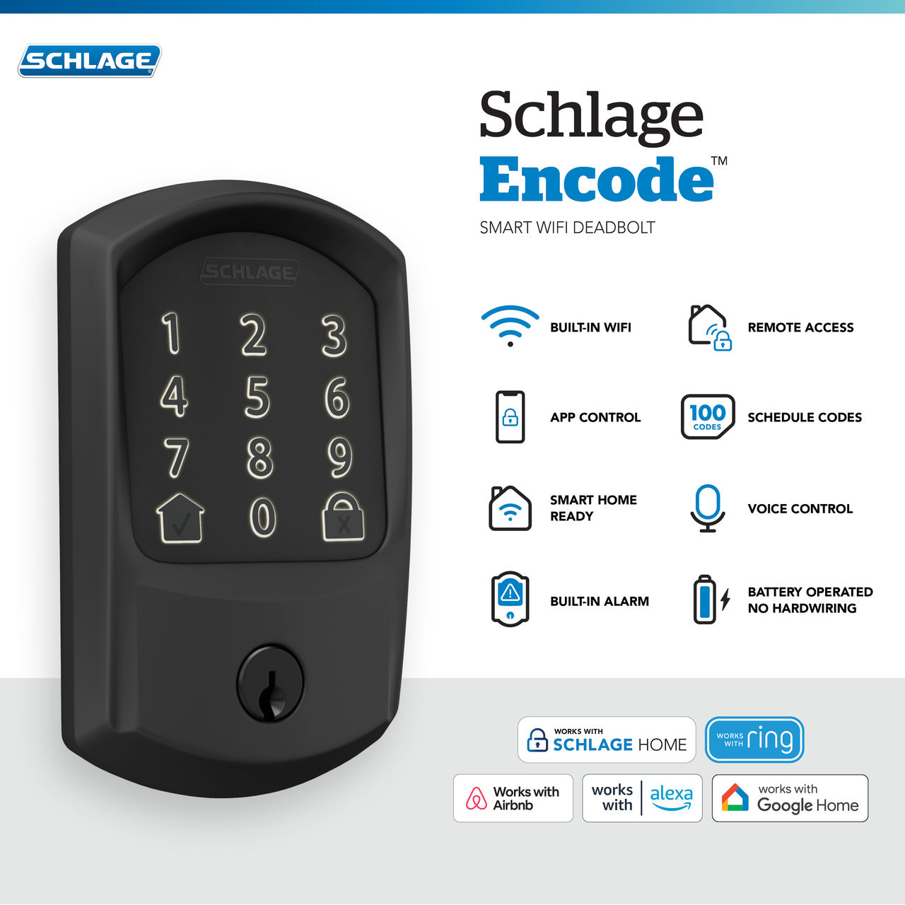 Schlage Encode™ Smart WiFi Deadbolt