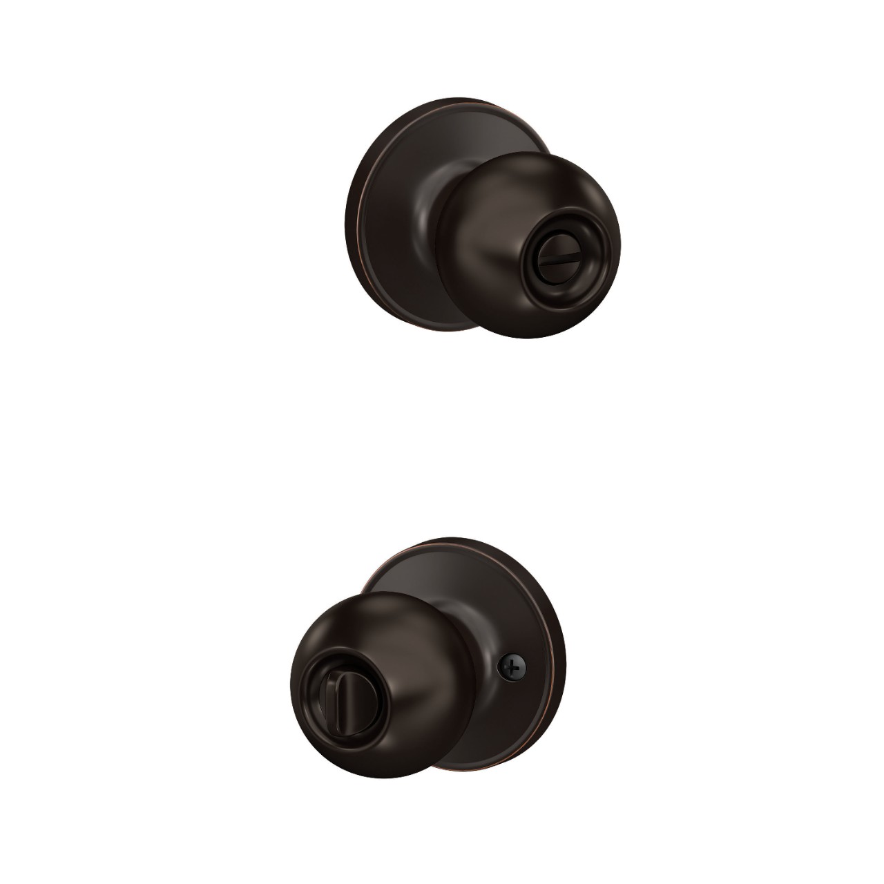 J Series Corona Knob Bed & Bath Lock