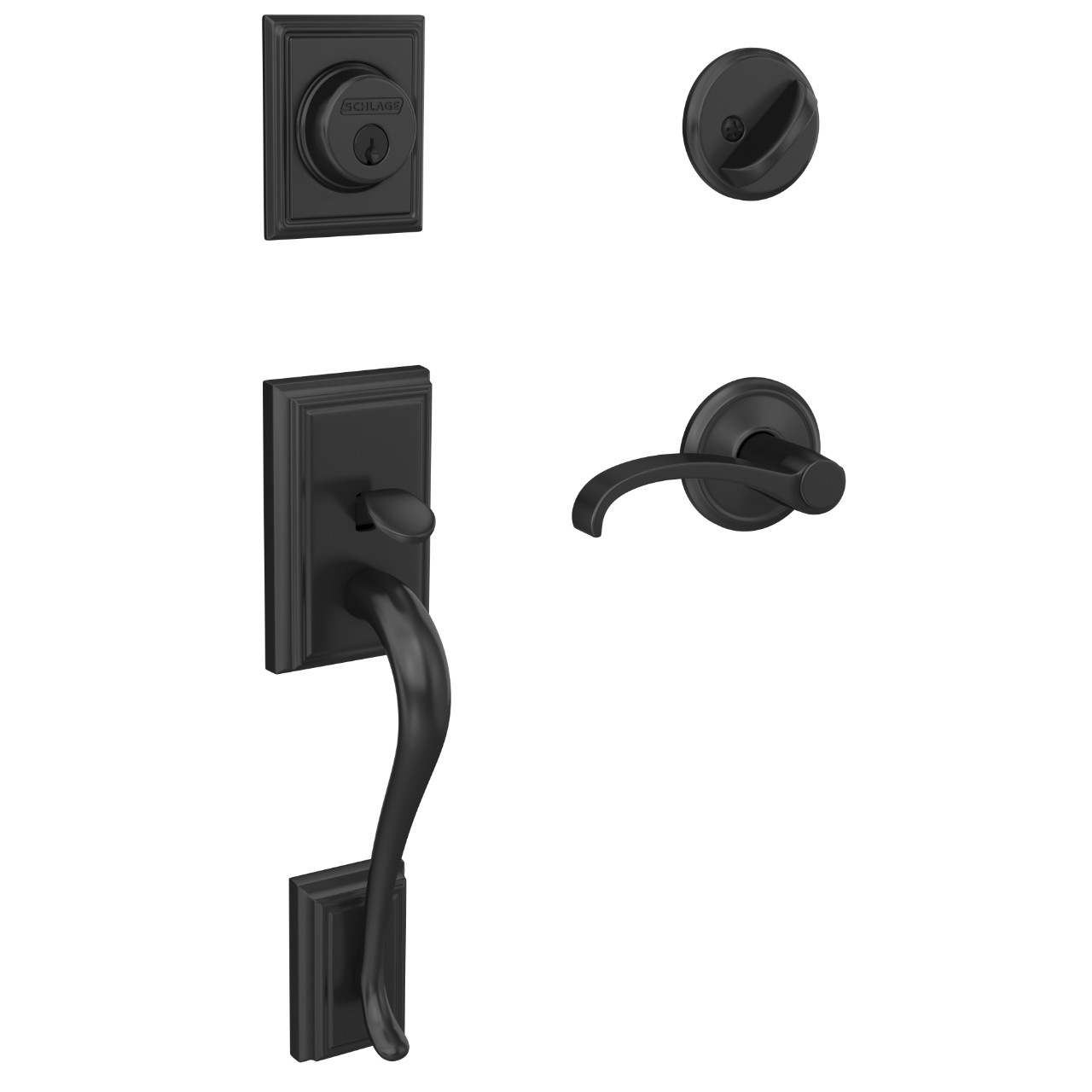 Custom Single Cylinder Handleset and Whitney Lever with Alden Trim