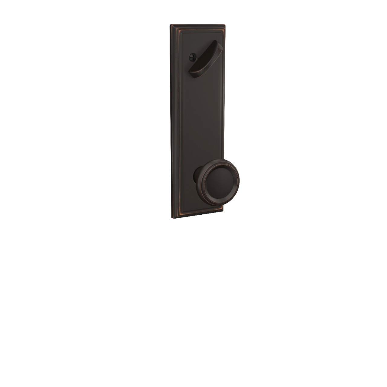 Addison 3/4 Trim Single Cylinder Handleset Interior with Offerman Knob