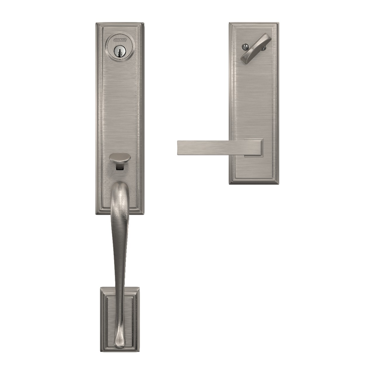 Custom 3/4 Trim Single Cylinder Handleset and Northbrook Lever with Addison Trim