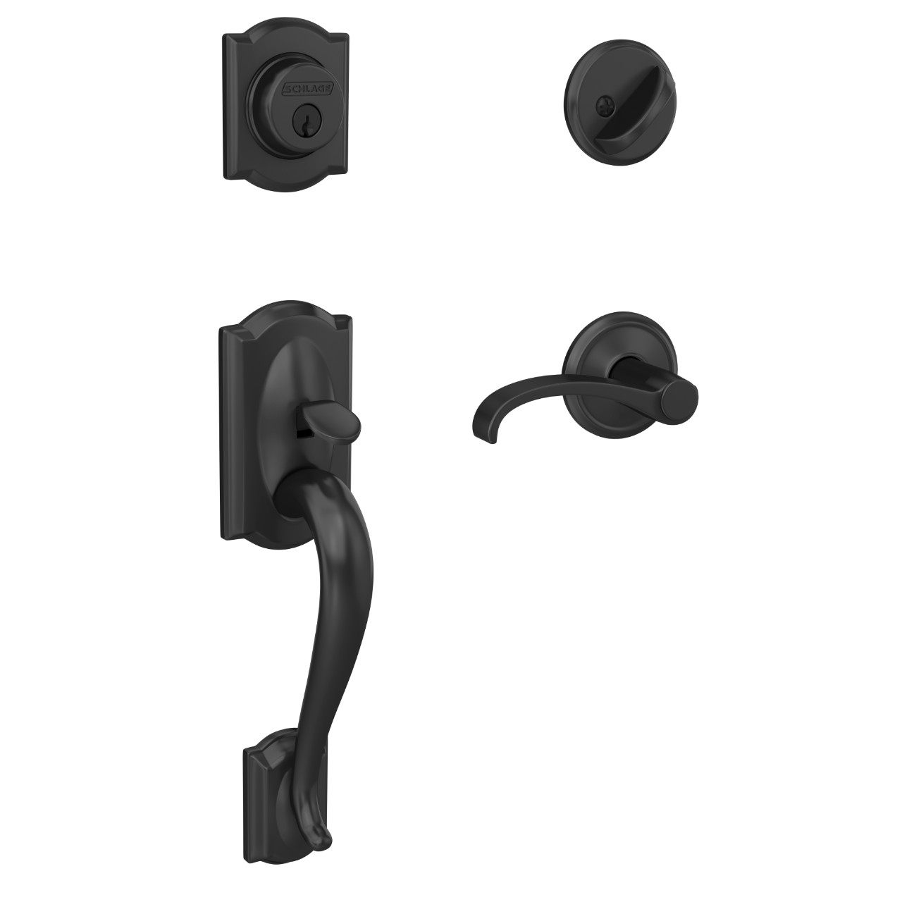 Custom Single Cylinder Handleset and Whitney Lever with Alden Trim