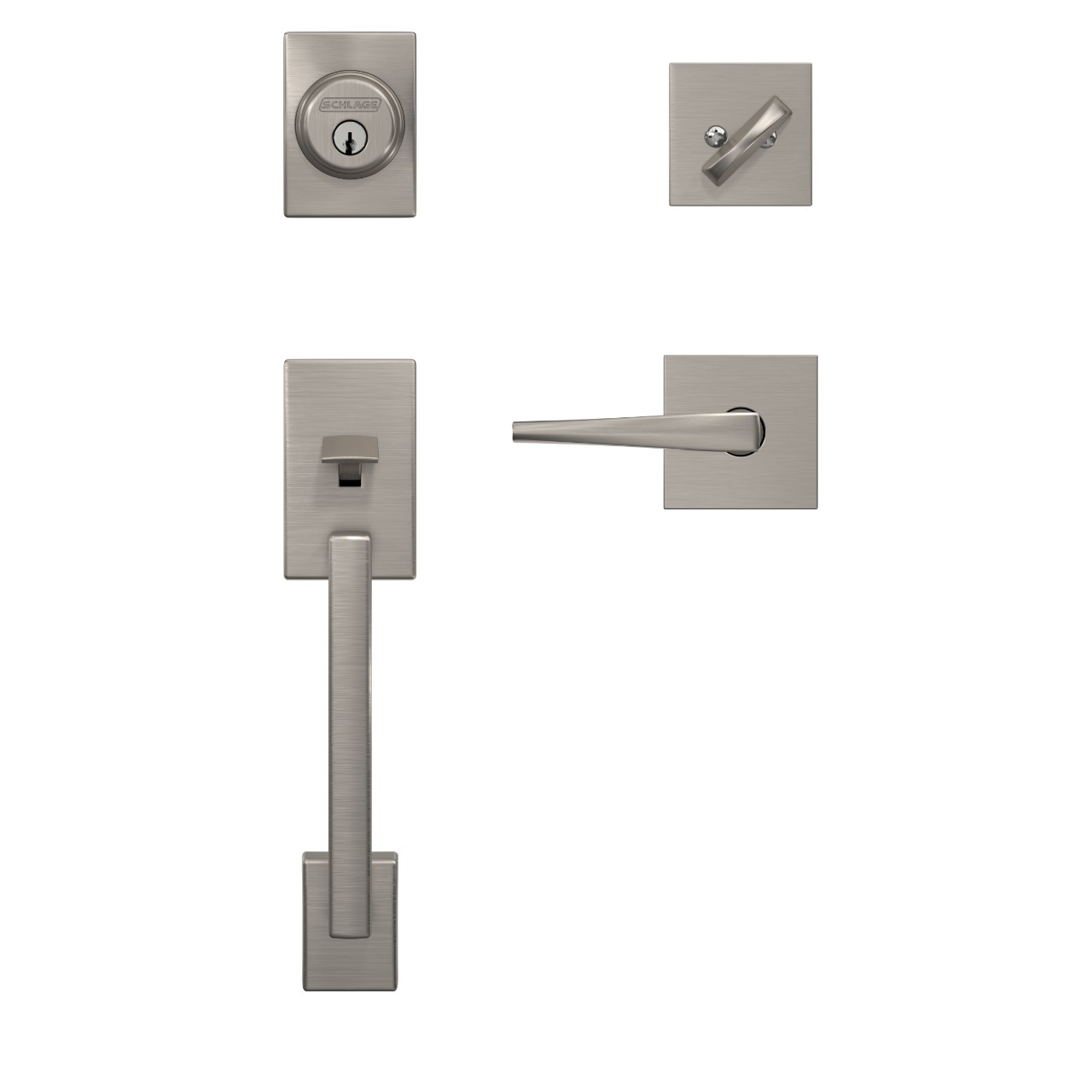 Custom Single Cylinder Handleset and Eller Lever with Collins Trim