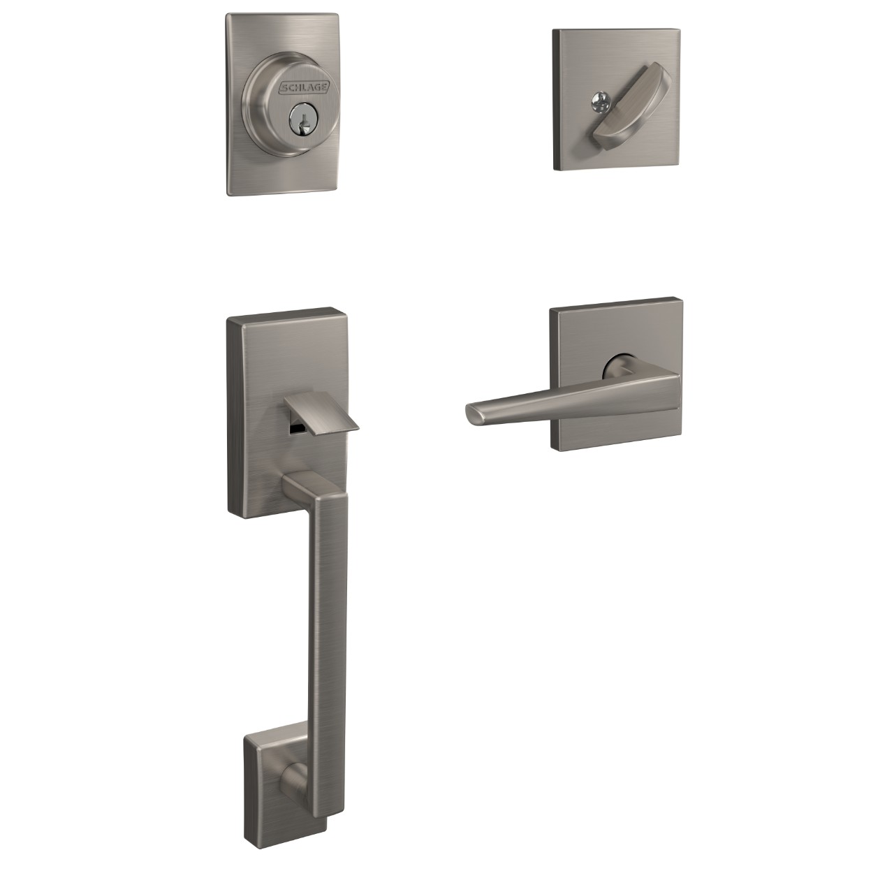 Custom Single Cylinder Handleset and Eller Lever with Collins Trim
