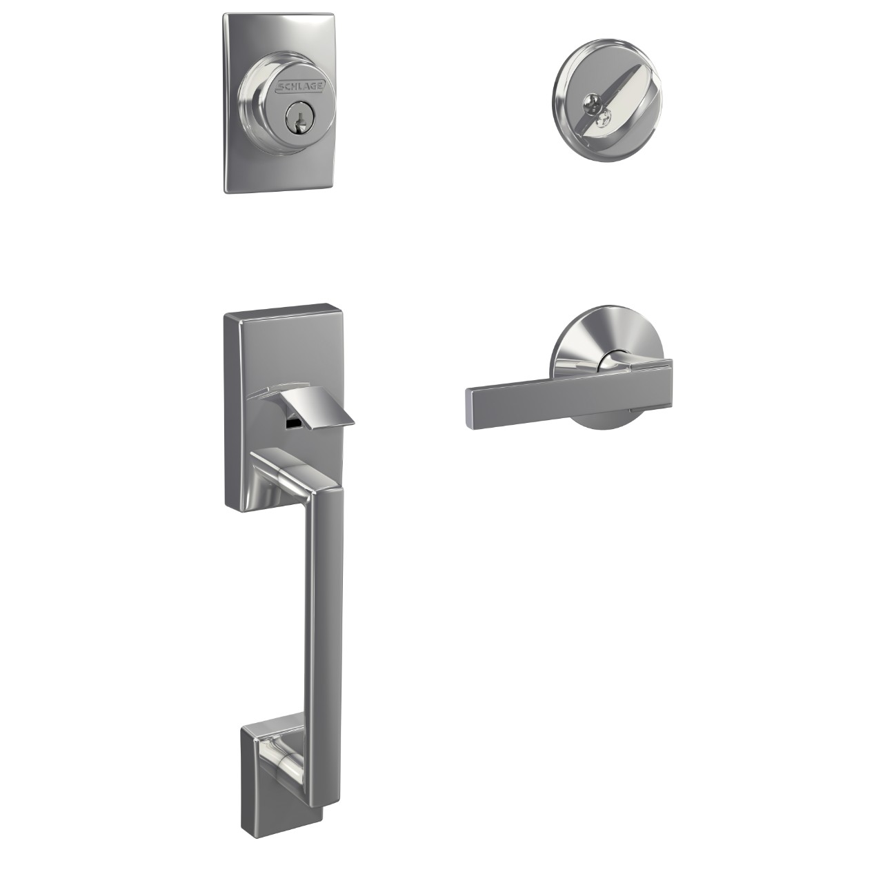 Custom Single Cylinder Handleset and Northbrook Lever with Kinsler Trim
