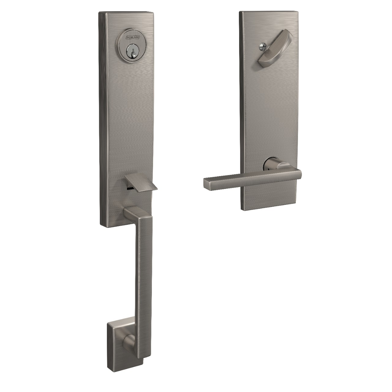 Custom 3/4 Trim Single Cylinder Handleset and Latitude Lever with Century Trim