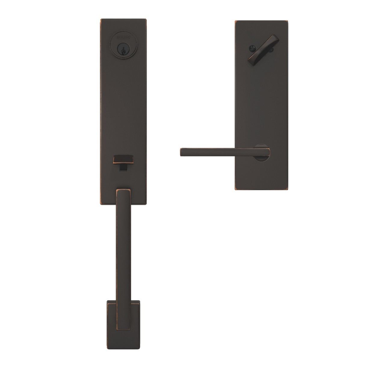 Custom 3/4 Trim Single Cylinder Handleset and Latitude Lever with Century Trim
