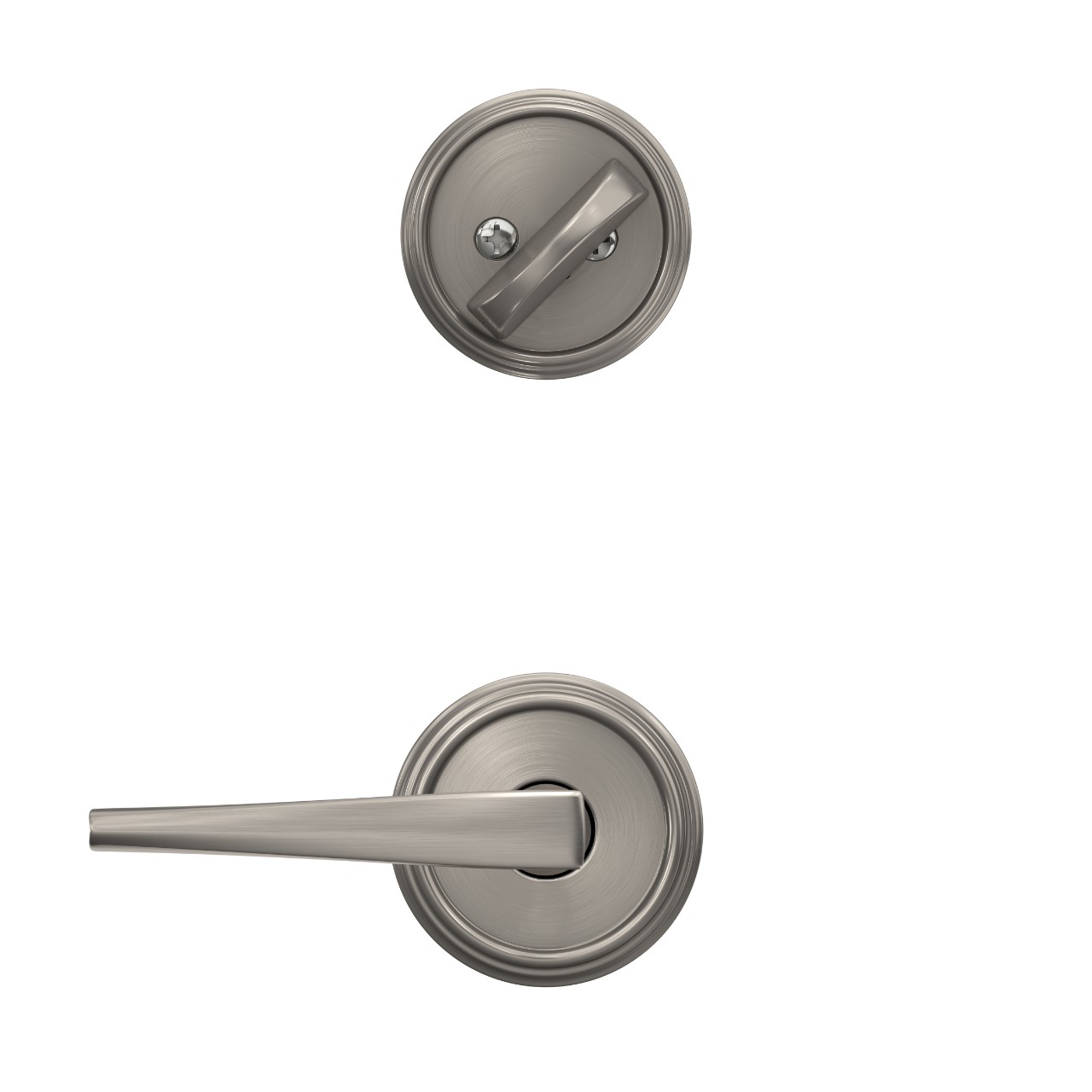 Single Cylinder Handleset Interior with Eller Lever