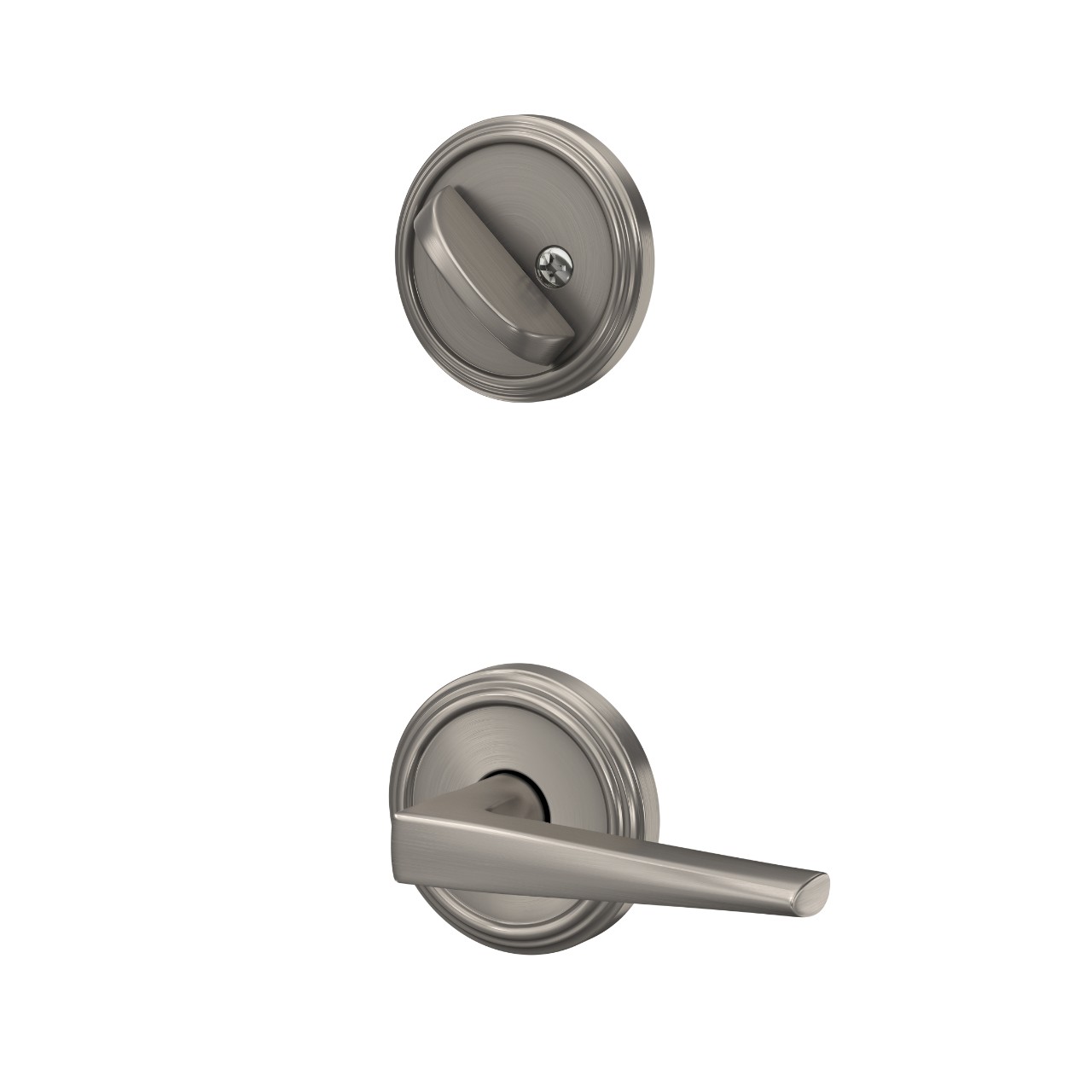 Single Cylinder Handleset Interior with Eller Lever