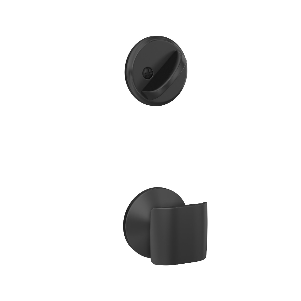 Single Cylinder Handleset Interior with Ganton Knob
