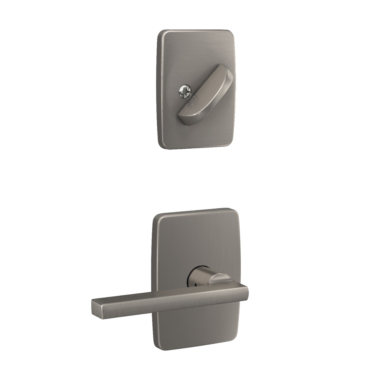 Single Cylinder Handleset Interior with Latitude Lever