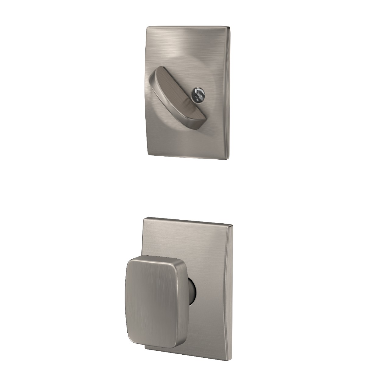 Single Cylinder Handleset Interior with Nixon Knob