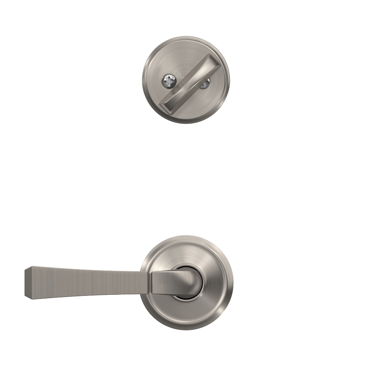 Single Cylinder Handleset Interior with Rivington Lever