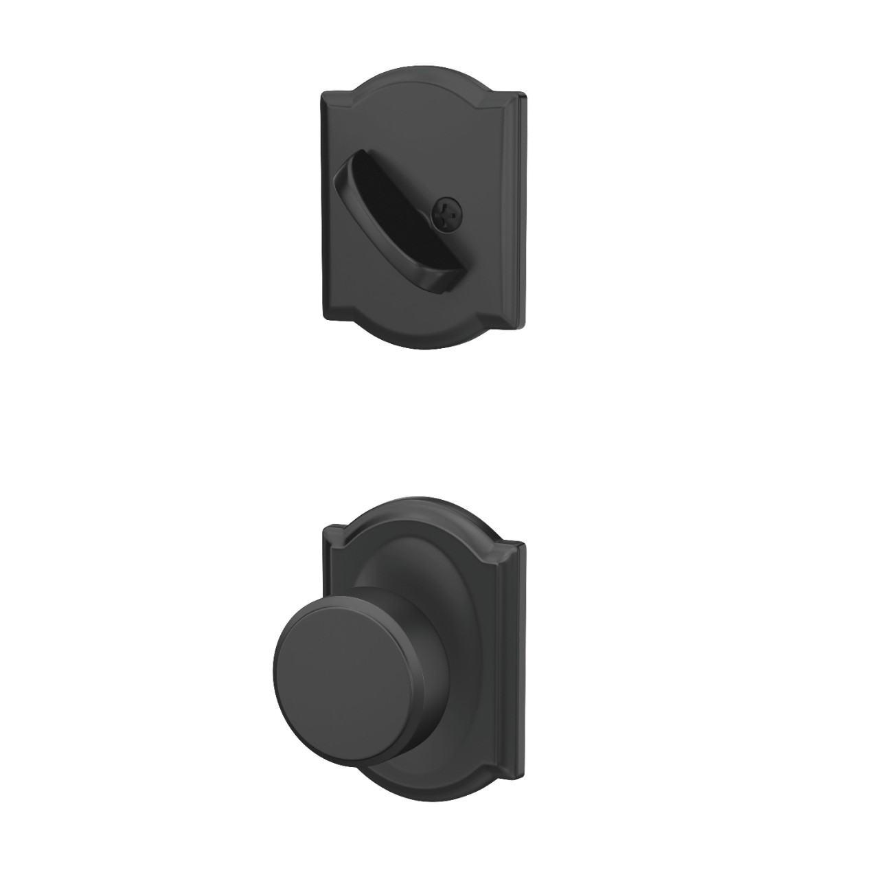 Single Cylinder Handleset Interior with Swanson Knob