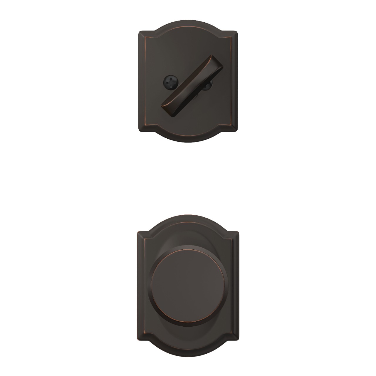 Single Cylinder Handleset Interior with Swanson Knob
