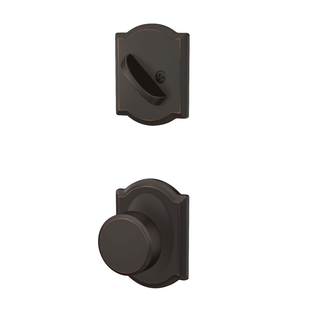 Single Cylinder Handleset Interior with Swanson Knob
