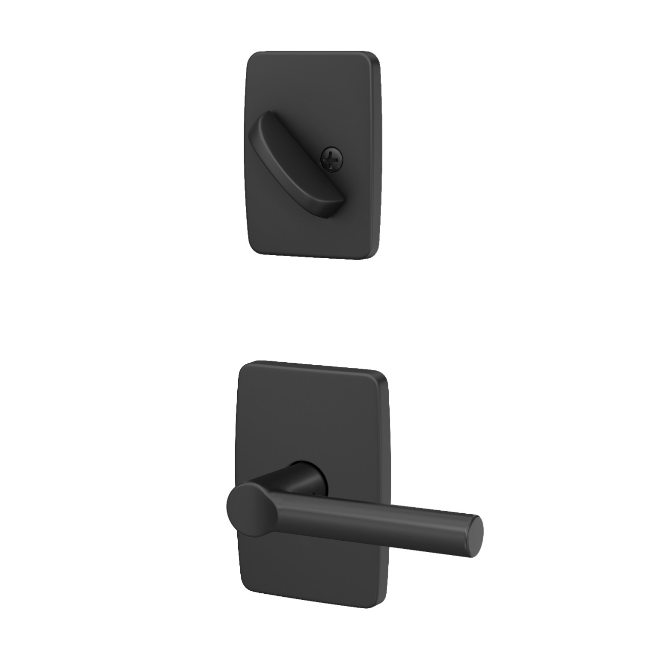 Inactive Handleset Interior with Broadway Lever