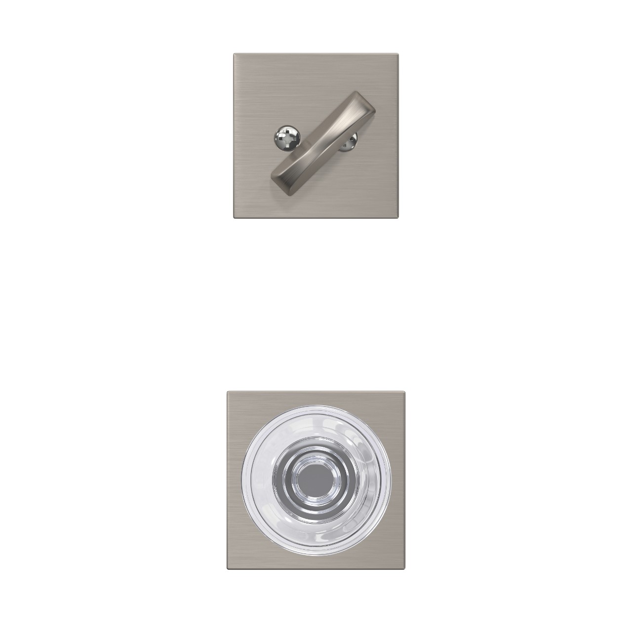 Inactive Handleset Interior with Dawes Glass Knob