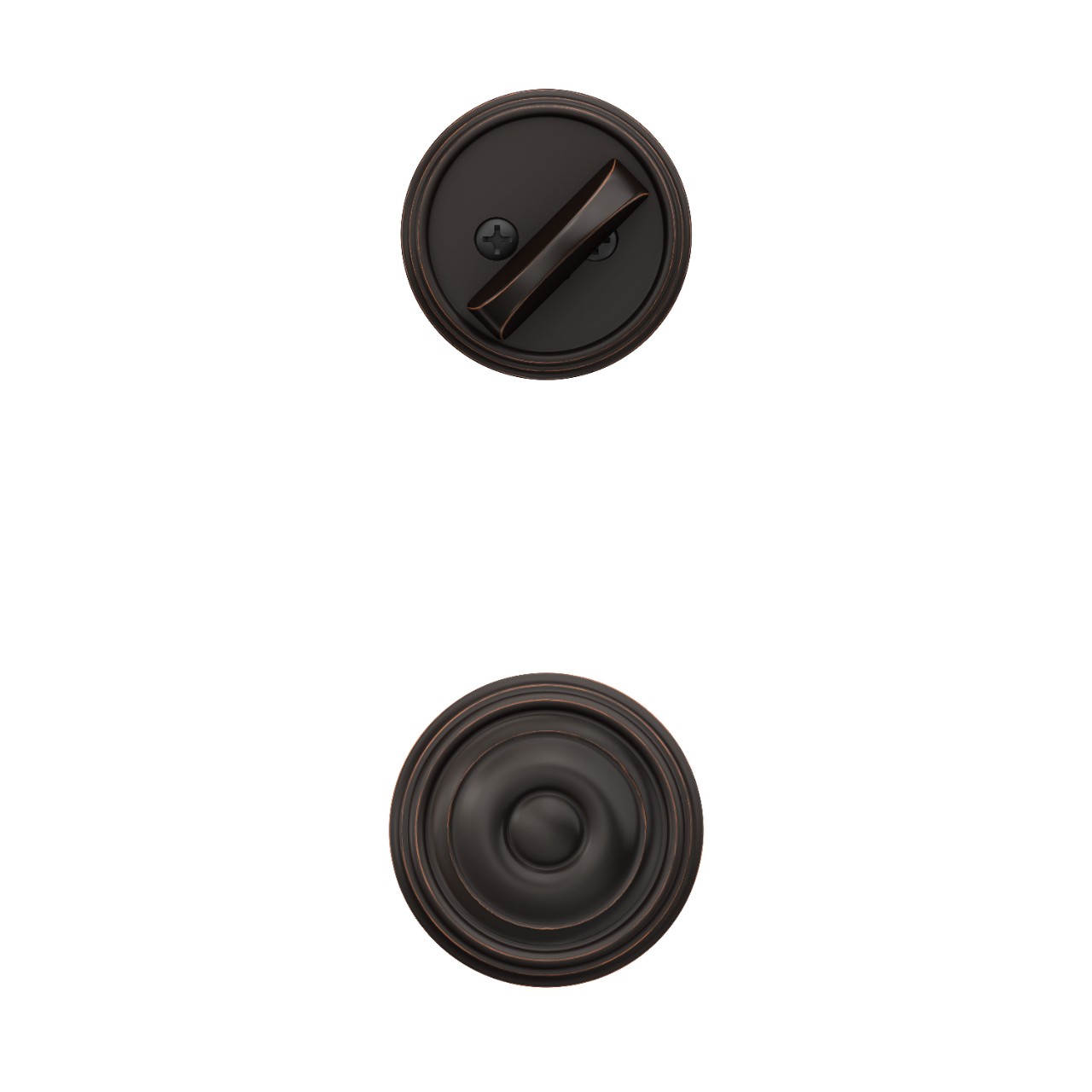 Inactive Handleset Interior with Georgian Knob