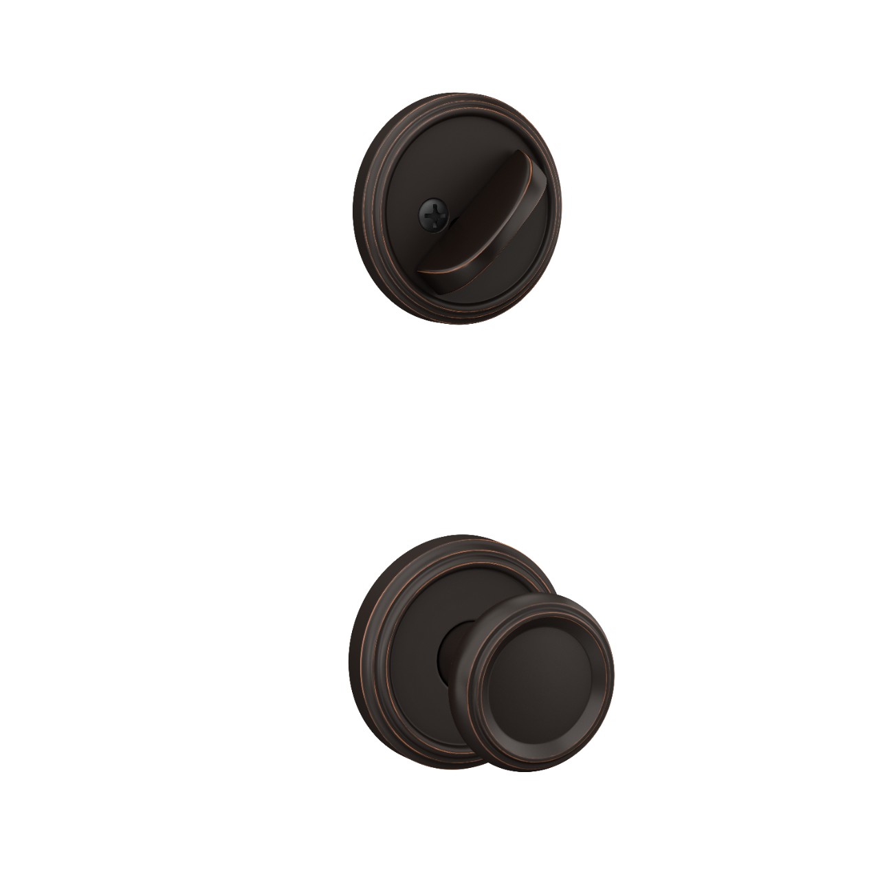 Inactive Handleset Interior with Offerman Knob