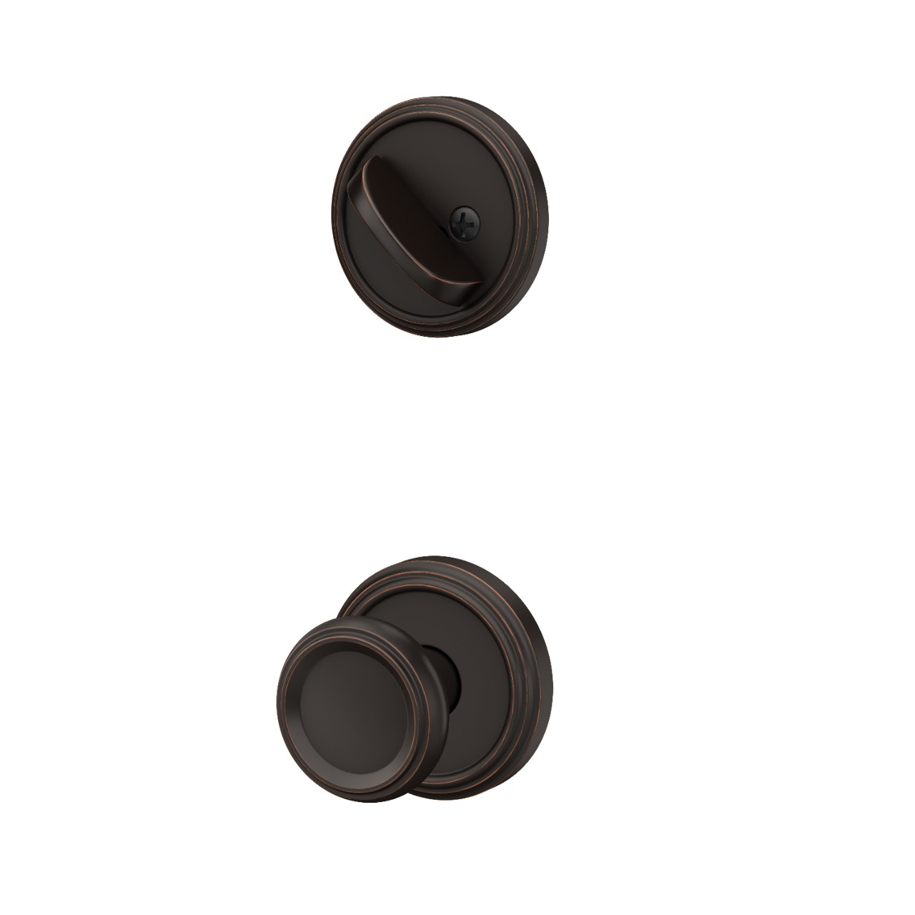 Inactive Handleset Interior with Offerman Knob