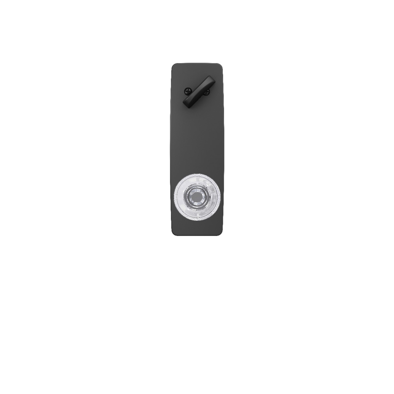 Greene 3/4 Trim Single Cylinder Handleset Interior with Dawes Glass Knob