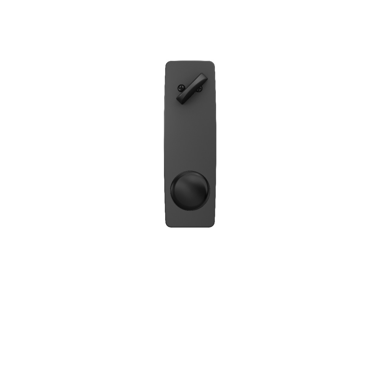 Greene 3/4 Trim Single Cylinder Handleset Interior with Plymouth Knob