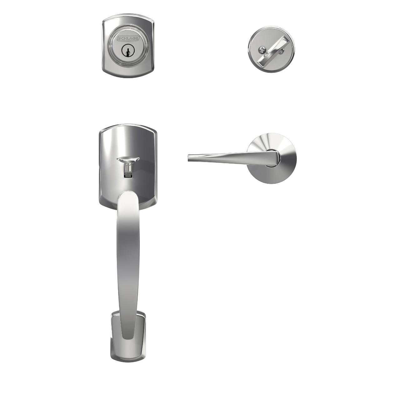 Custom Single Cylinder Handleset and Eller Lever with Kinsler Trim
