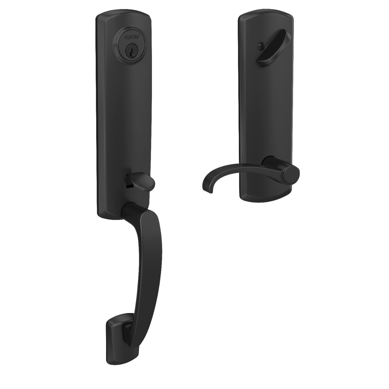 Custom 3/4 Trim Single Cylinder Handleset and Whitney Lever with Greenwich Trim