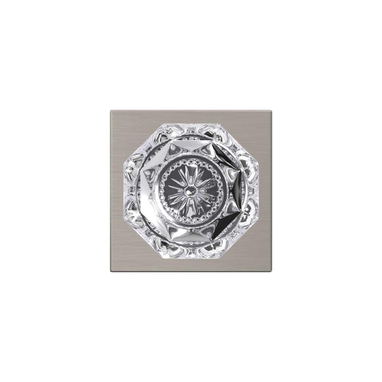 Custom Alexandria Glass Non-Turning Knob