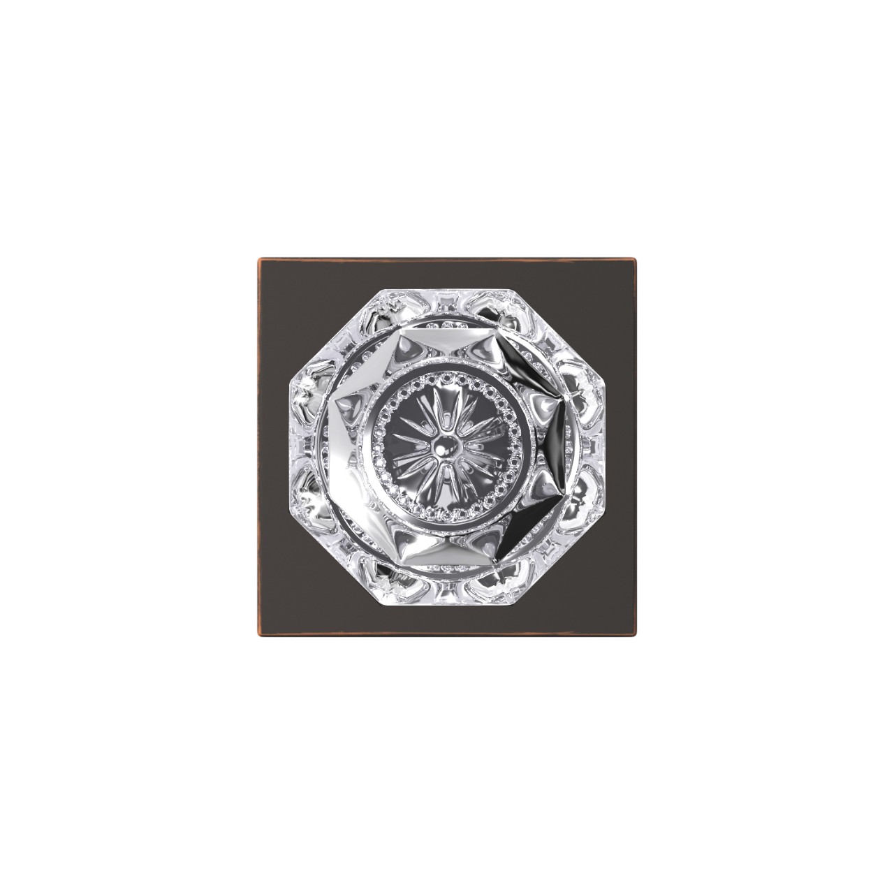 Custom Alexandria Glass Non-Turning Knob