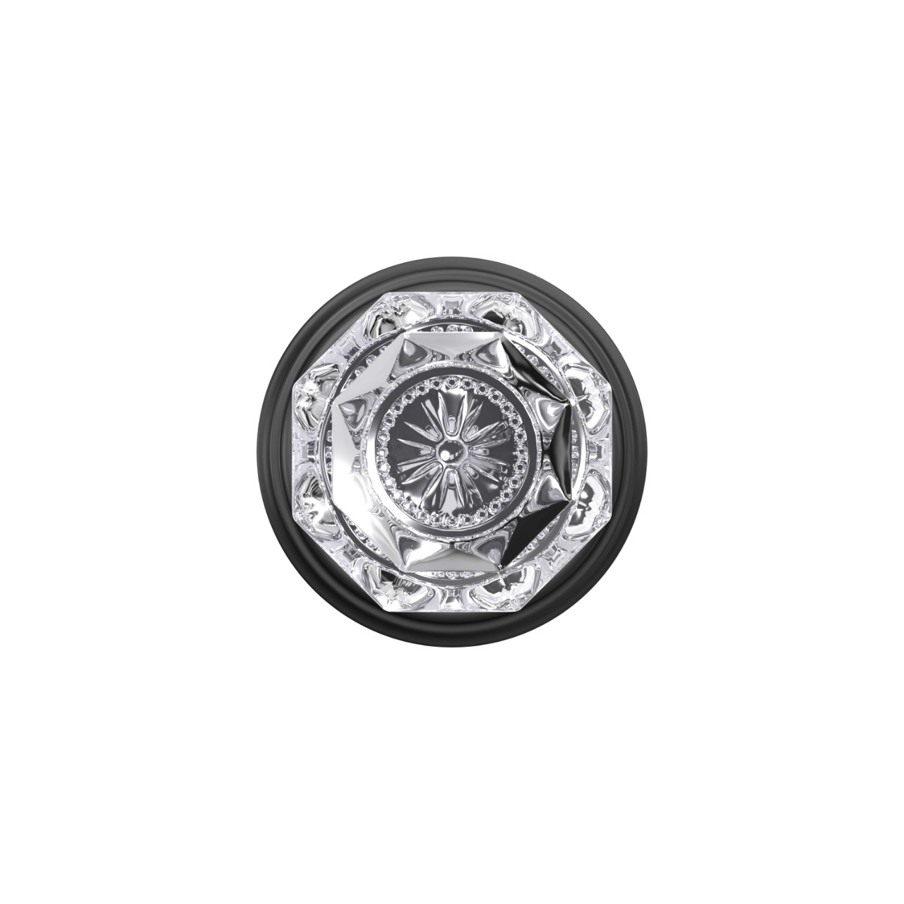 Custom Alexandria Glass Knob Hall-Closet and Bed-Bath Lock