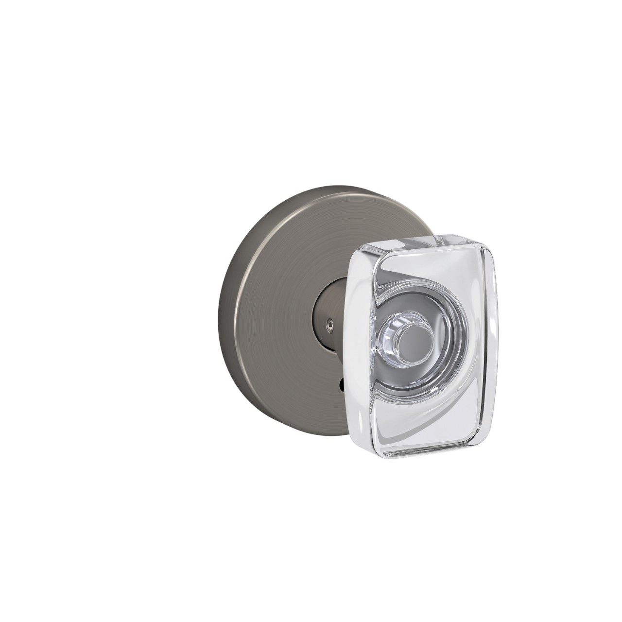 Custom Caine Hall-Closet and Bed-Bath Lock Glass Knob