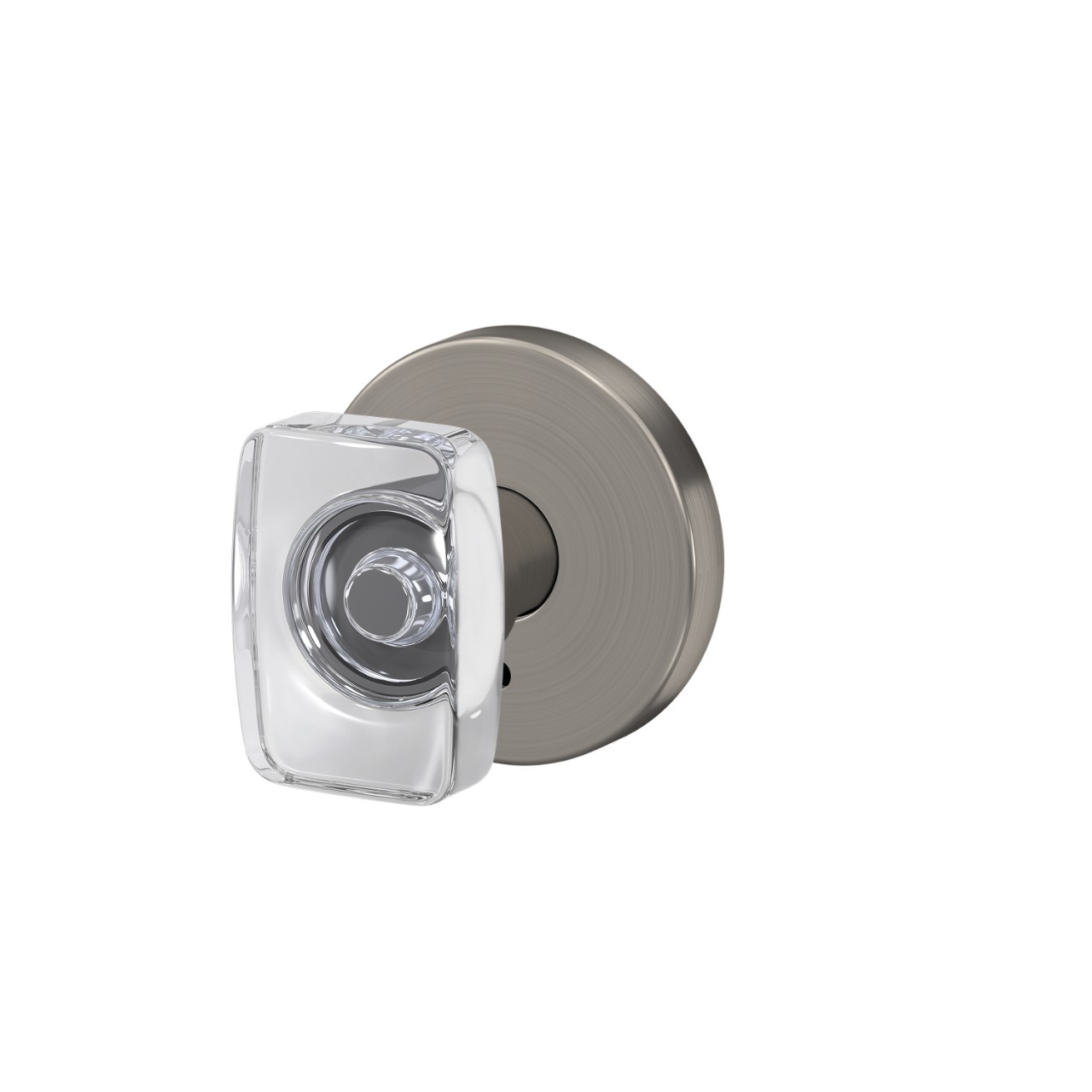 Custom Caine Hall-Closet and Bed-Bath Lock Glass Knob