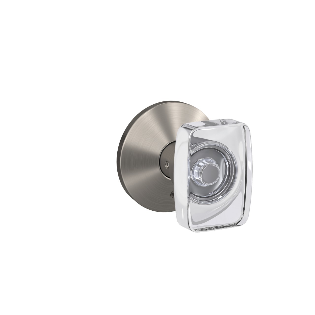 Custom Caine Hall-Closet and Bed-Bath Lock Glass Knob