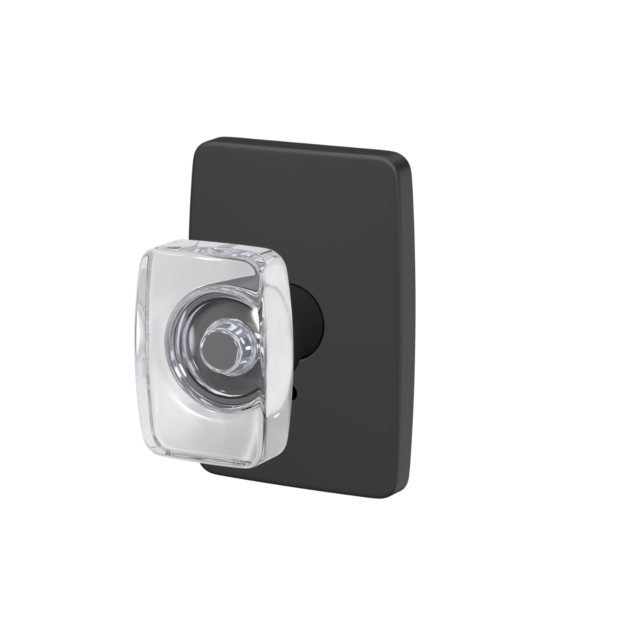 Custom Caine Hall-Closet and Bed-Bath Lock Glass Knob