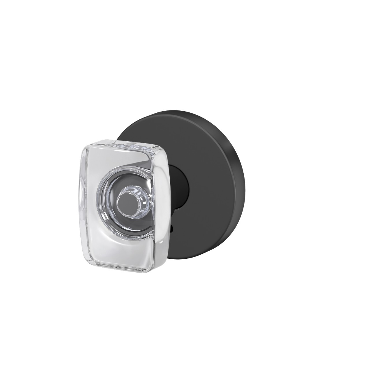 Custom Caine Hall-Closet and Bed-Bath Lock Glass Knob