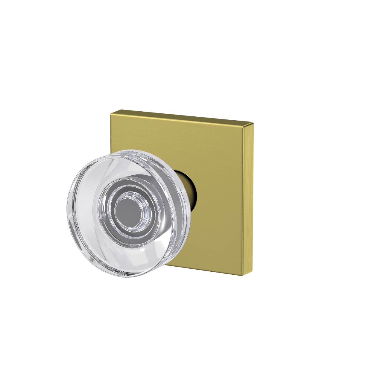 Custom Dawes Glass Knob Hall-Closet and Bed-Bath Lock