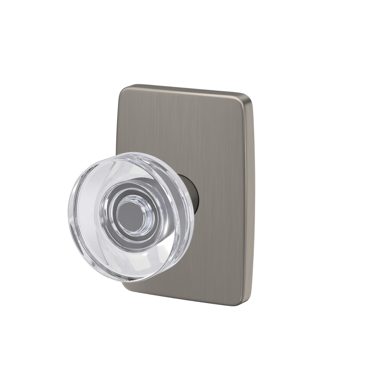 Custom Dawes Glass Knob Hall-Closet and Bed-Bath Lock