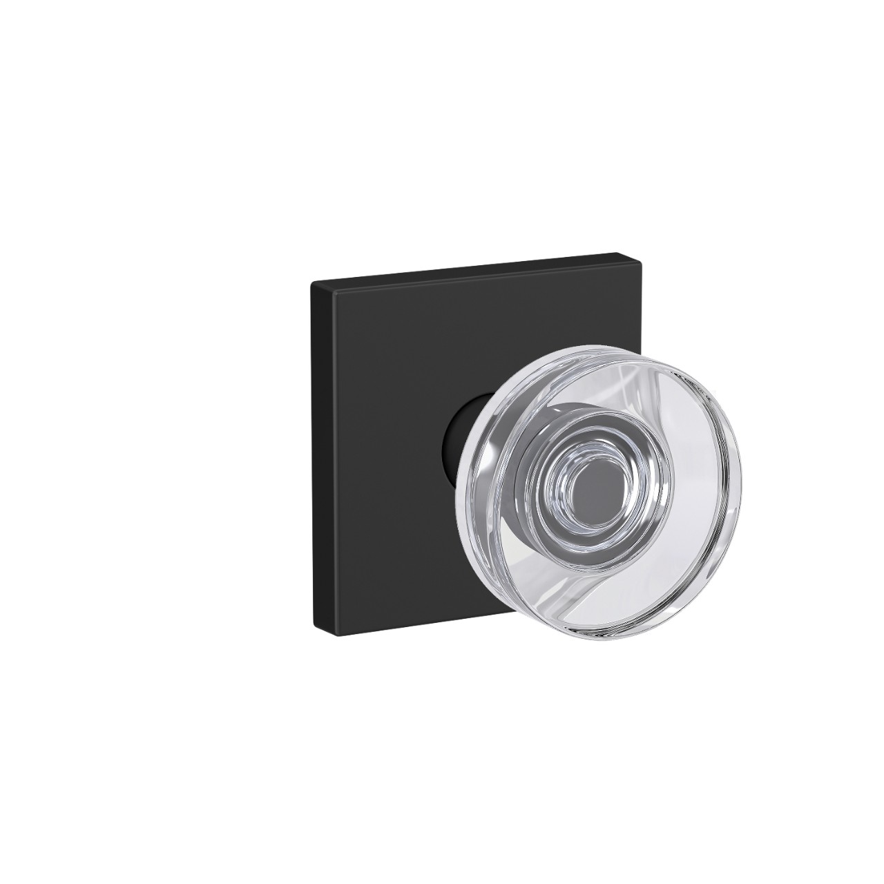 Custom Dawes Glass Knob Hall-Closet and Bed-Bath Lock