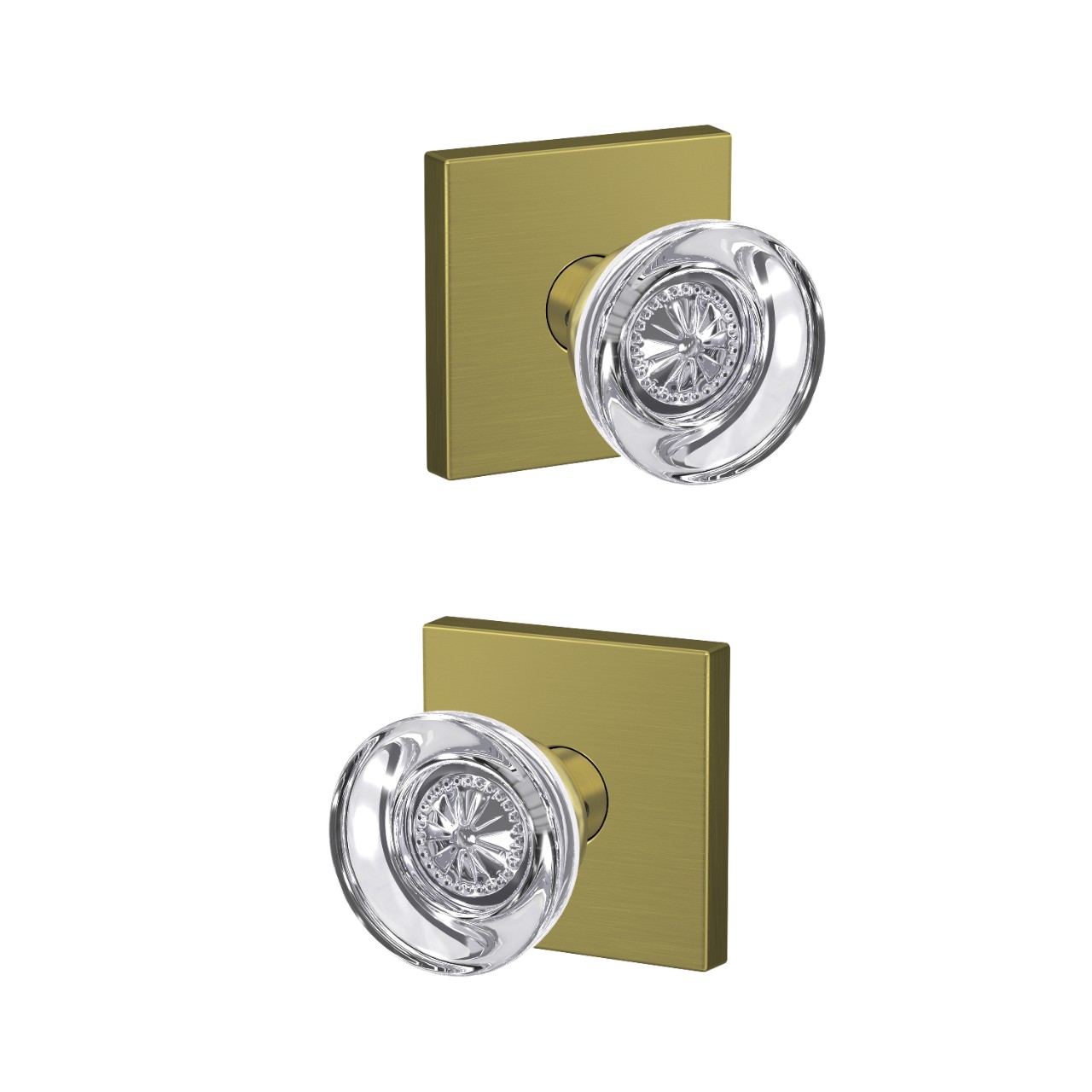 Custom Hobson Glass Non-Turning Knob