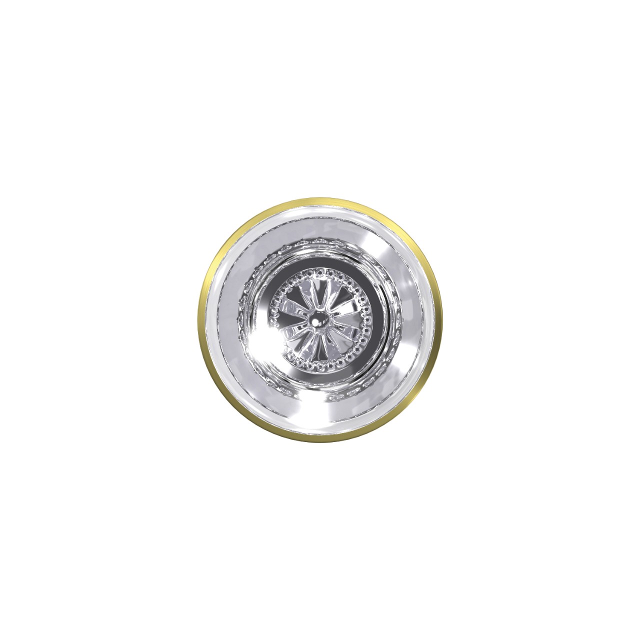 Custom Hobson Glass Non-Turning Knob