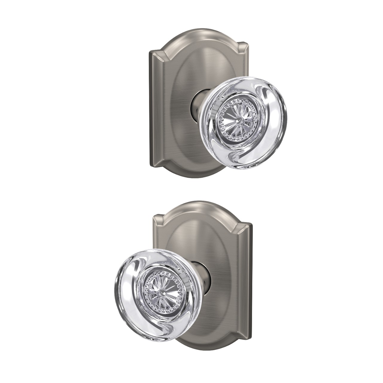 Custom Hobson Glass Non-Turning Knob